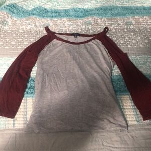 A cold shoulder top